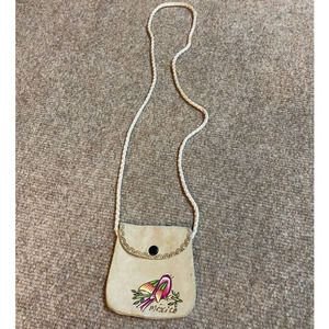 Suede Hand-painted Change Purse